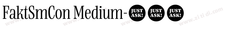 FaktSmCon Medium字体转换